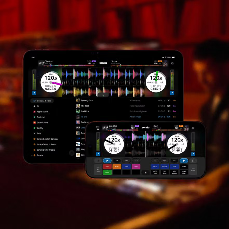 Serato DJ para iOS en iPad y iPhone